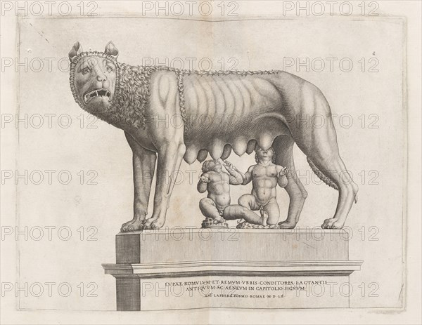 Capitoline Wolf with Romulus and Remus, 1552.