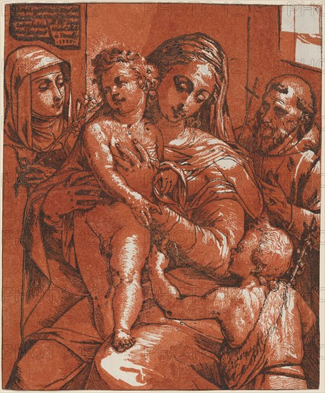 Madonna and Child Accompanied by Saints, 1585.