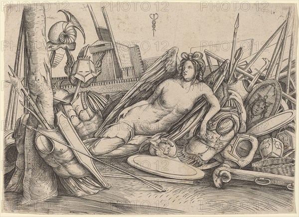 Victory Reclining Amid Trophies, c. 1500/1503.