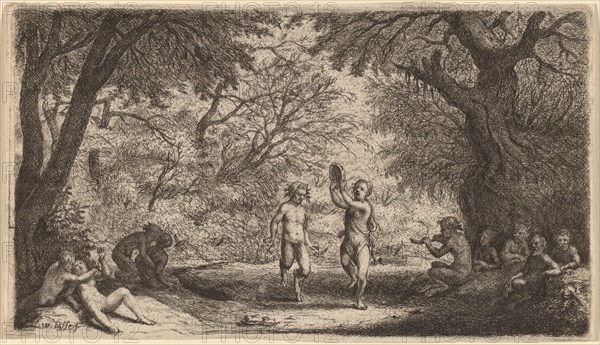 Bacchanal with a Dancing Couple in the Center.