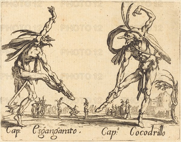 Cap. Esgangarato and Cap. Cocodrillo, c. 1622.