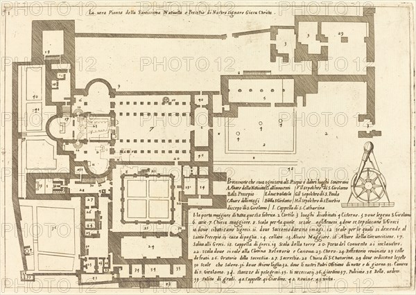 Plan of the Church of the Holy Nativity, 1619.