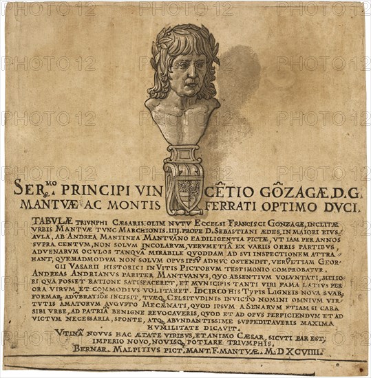 The Triumph of Julius Caesar: Title Page, 1599.