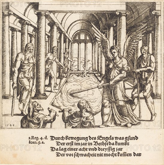 The Angel Agitating the Pool of Bethesda, 1548.