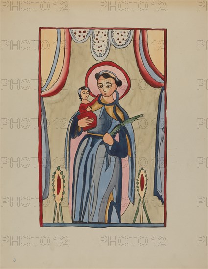Panel from Altar Piece of San Antonio, c. 1936.