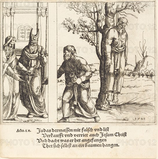 Judas Returns the Thirty Pieces of Silver, 1548.