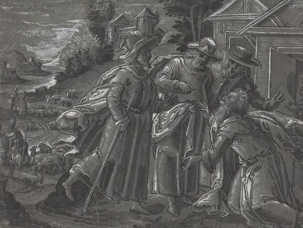 Abraham Entertaining the Angels [verso], c. 1600.