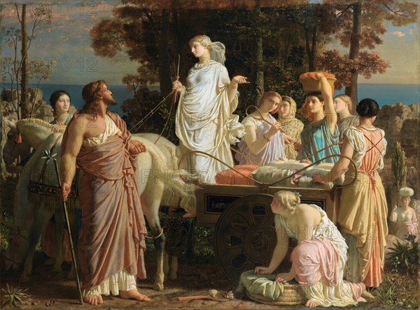 Ulysses and Nausicaa, c. 1853. Private Collection.