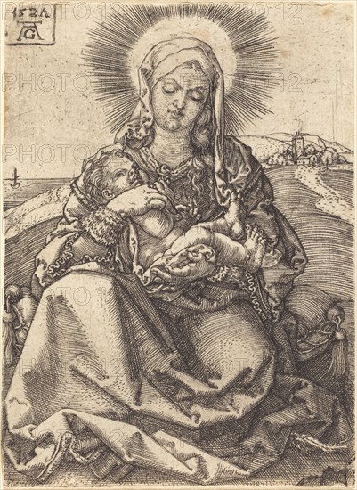 Madonna in a Landscape Sitting on a Cushion, 1527.