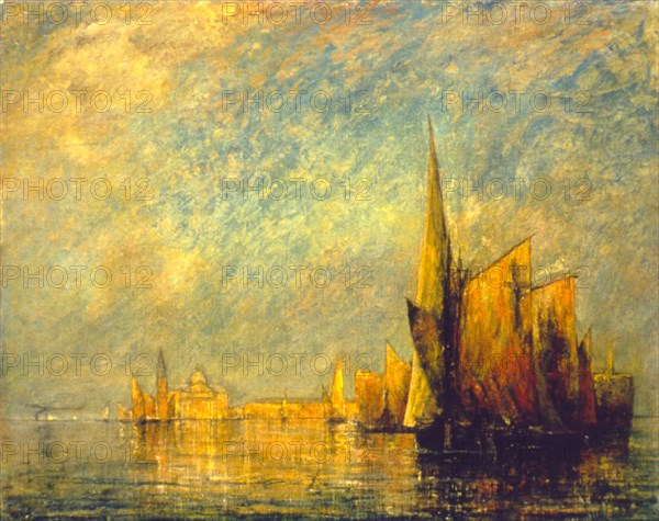 Sunset, San Giorgio, late 19th-early 20th century.