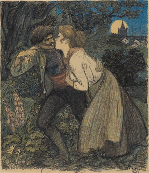 La chienne au loup, 1900. [The bitch and the wolf].