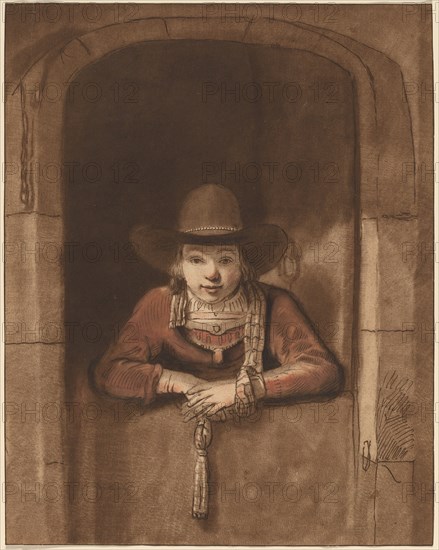 Boy Leaning over a Lower Door, 1763, published 1765.