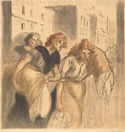 Return from the Wash House (Retour de lavoir), 1912.