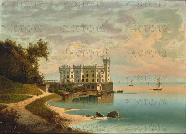 Miramare Castle at Trieste, 1868. Private Collection.