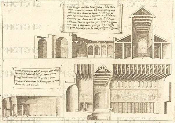 Elevation of Churches including the Holy Manger, 1619.
