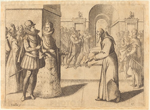 A Capucin bringing thanks of the King of Bavaria, 1612.