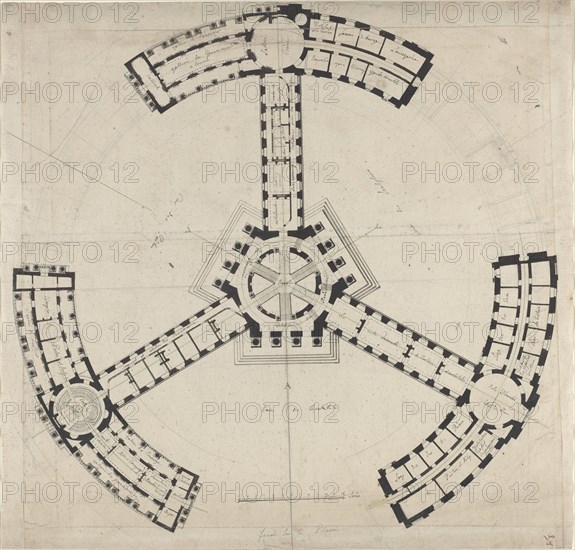 Ground Plan for an Academy of the Fine Arts, 1750/1790.