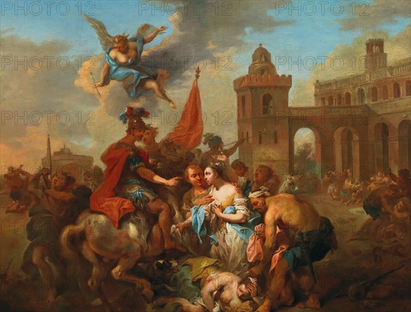 Romulus and Hersilia , ca 1764-1765. Private Collection.