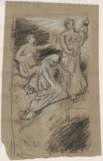 Study for "The Fates Gathering in the Stars", 1884-1887.