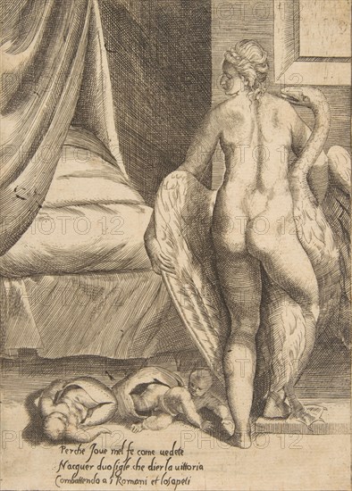 Leda and the Swan, from 'The Loves of the Gods', 1531-76.