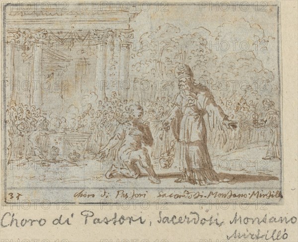 Chorus of Shepherds and Priests: Montano, Mirtillo, 1640.
