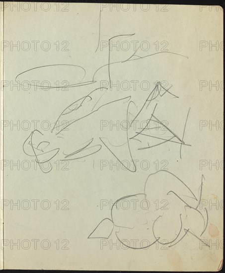 Dancers and Performers (Page from a Sketchbook), c. 1911.