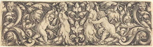 Cross Panel with Vine in Center and Tritons' Couple, 1537.