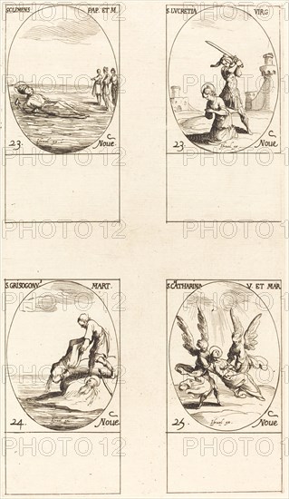 St. Clement; St. Lucretia; St. Chrysogonus; St. Catharine.