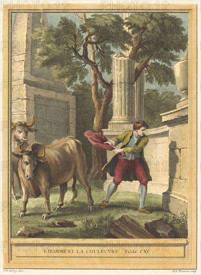 L'homme et la couleuvre (Man and the Snake), published 1759.