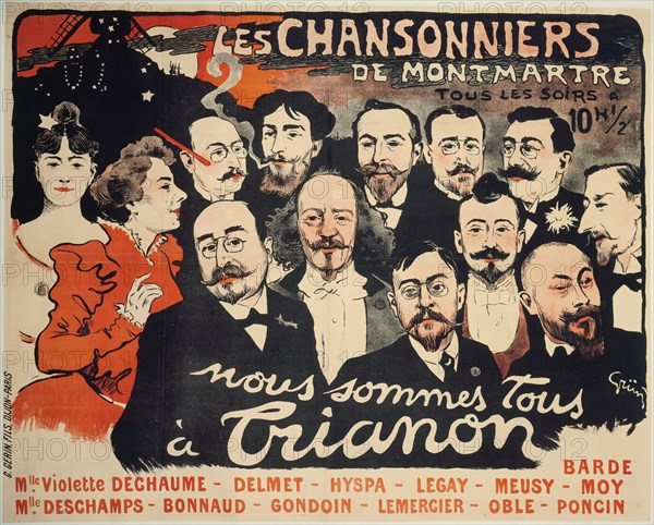 Les Chansonniers de Montmartre , c. 1890. Private Collection.
