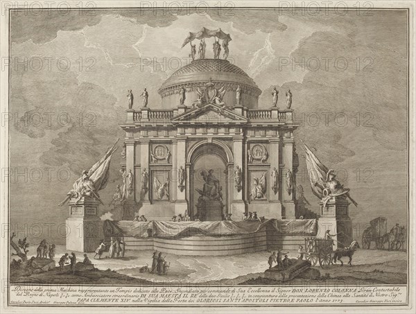 A Temple Dedicated to Peace, for the "Chinea" Festival, 1773.