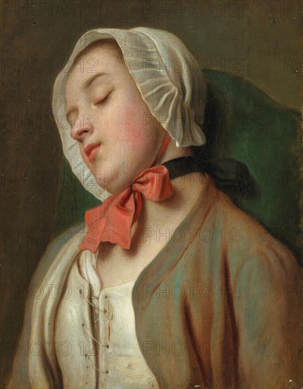 Sleeping young woman, Mid of the 18th cen. Private Collection.