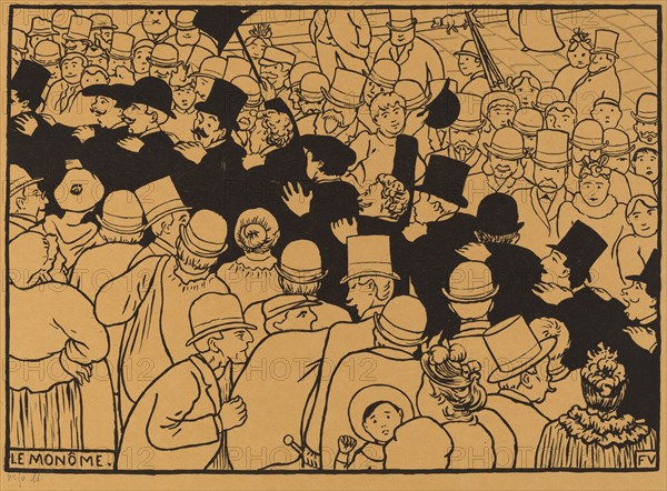 Le Monôme (Parading through the Streets in Single File), 1893.