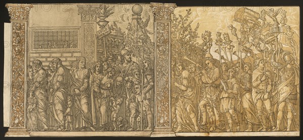The Triumph of Julius Caesar [no.7 and 8 plus 2 columns], 1599.