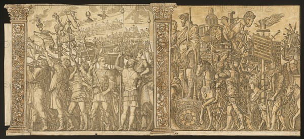 The Triumph of Julius Caesar [no.1 and 2 plus 2 columns], 1599.
