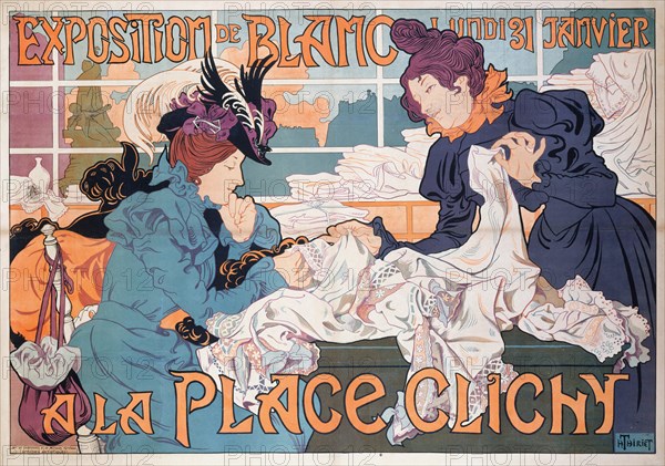 Exposition de Blanc a la Place Clichy, 1898. Private Collection.