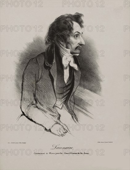Portrait of Pierre-François Lacenaire, 1835. Private Collection.