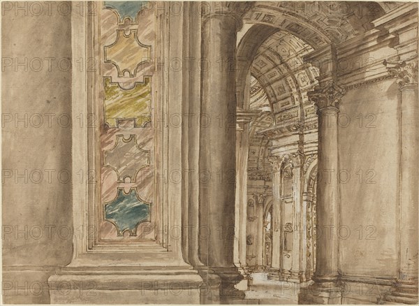 The Interior of Saint Peter's, Rome, first quarter 17th century.
