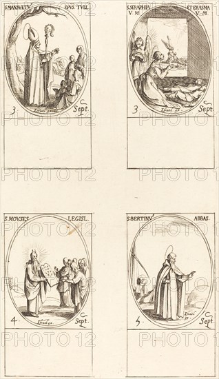 St. Mansuetus; Sts. Serapia and Erasma; Moses; St. Bertin, Abbot.