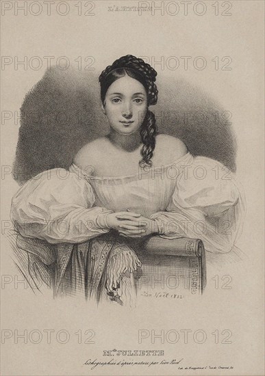 Portrait of Juliette Drouet (1806-1883), 1832. Private Collection.