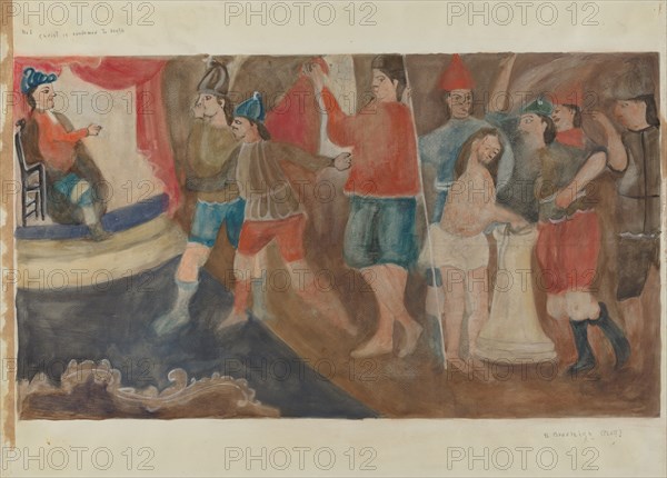 Station of the Cross No. 1: "Jesus is Condemned to Death, c. 1936.