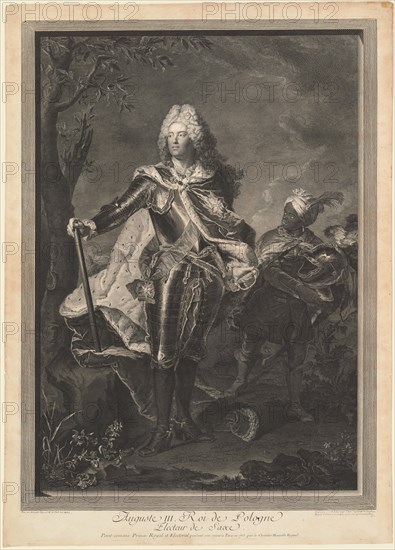 Auguste III. Roi de Pologne, 1750. [Augustus III, King of Poland].