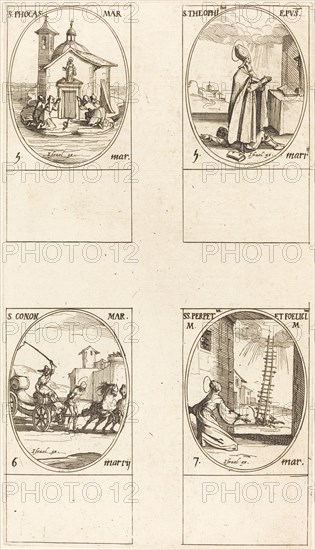 St. Phocas; St. Theophilus; St. Conon; Sts. Perpetua and Felicitas.