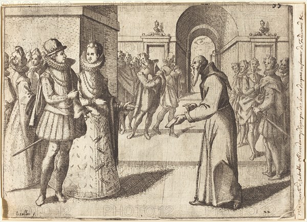 A Capucin bringing the thanks of the King of Bavaria [recto], 1612.