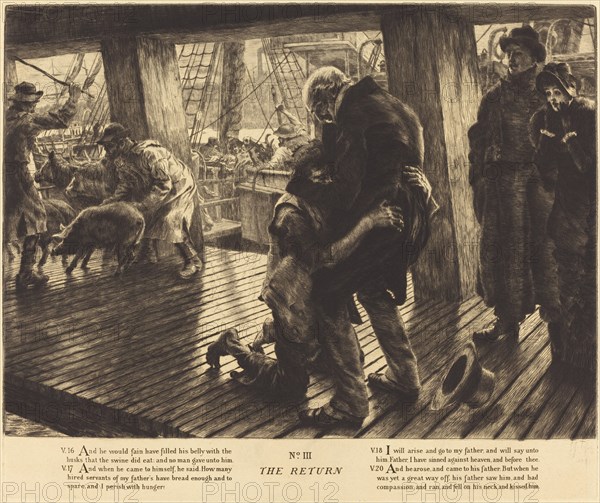 The Return, 1882. [Illustration to the parable of the Prodigal Son].