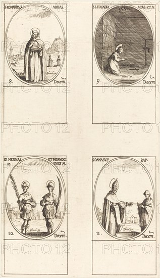 St. Romaricus; St. Leocadia; Sts. Mennas and Hermogenes; St. Damasus.
