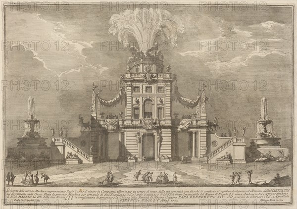 A Royal Hunt Casino in the Countryside, for the "Chinea" Festival, 1755.