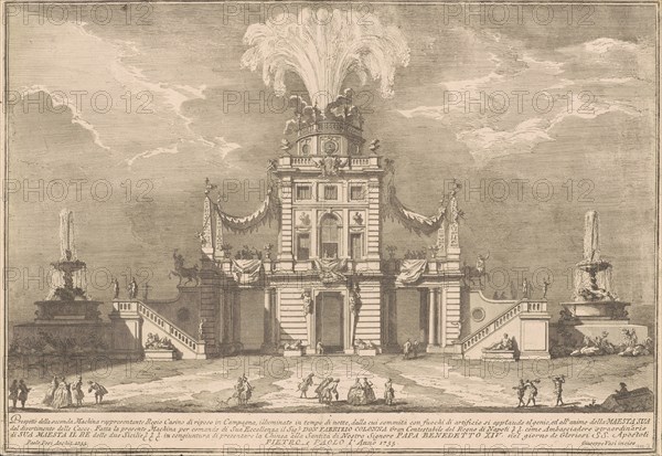 The Seconda Macchina for the Chinea of 1755: A Royal Hunting Lodge, 1755.
