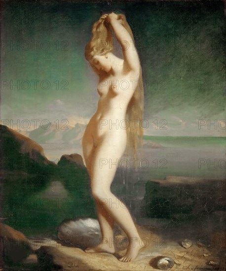 Venus Anadyomene, 1838. Found in the collection of Musée du Louvre, Paris.