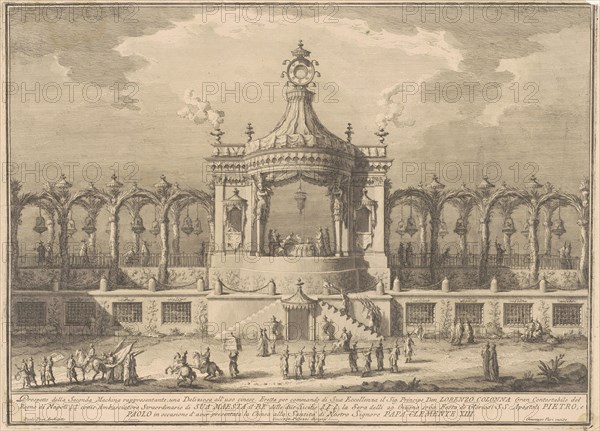 The Seconda Macchina for the Chinea of 1760: A Chinoiserie Pavilion, 1760.